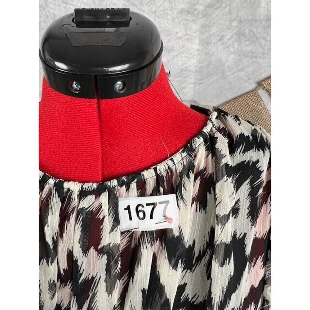NWT TOPSHOP Animal Print Long Sleeve Minidress US 8-10 $60 - Picture 7 of 7